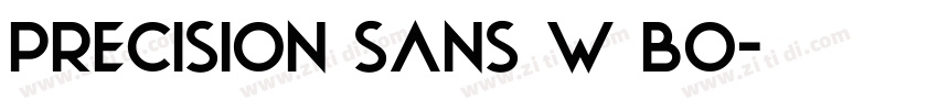 Precision Sans W Bo字体转换